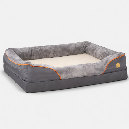 CaninNest™ – Panier Orthopédique Mémoire Confort+